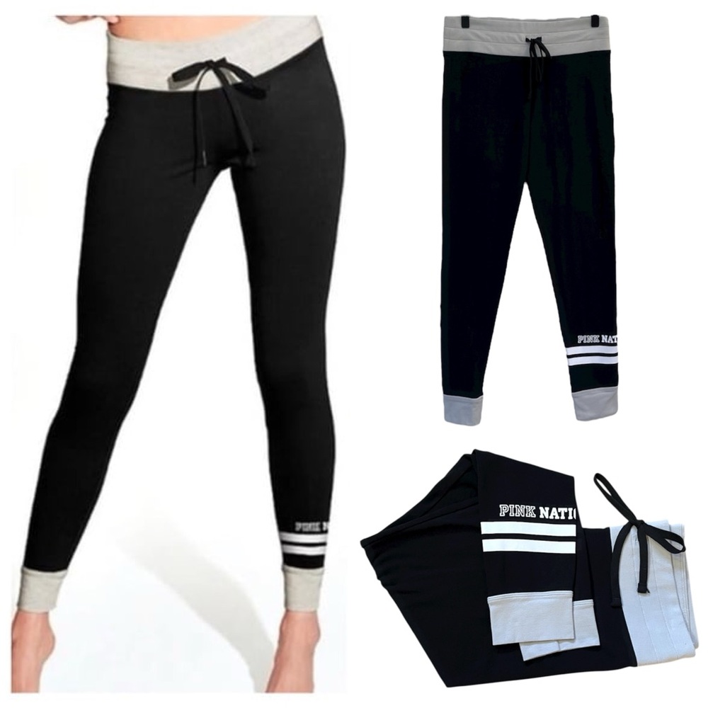 NWOT - Drawstring Colorblock Leggings | VS Pink, Size Medium